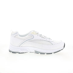 Drew Aaron 40893-02 Mens White Narrow Leather Lifestyle Sneakers Shoes