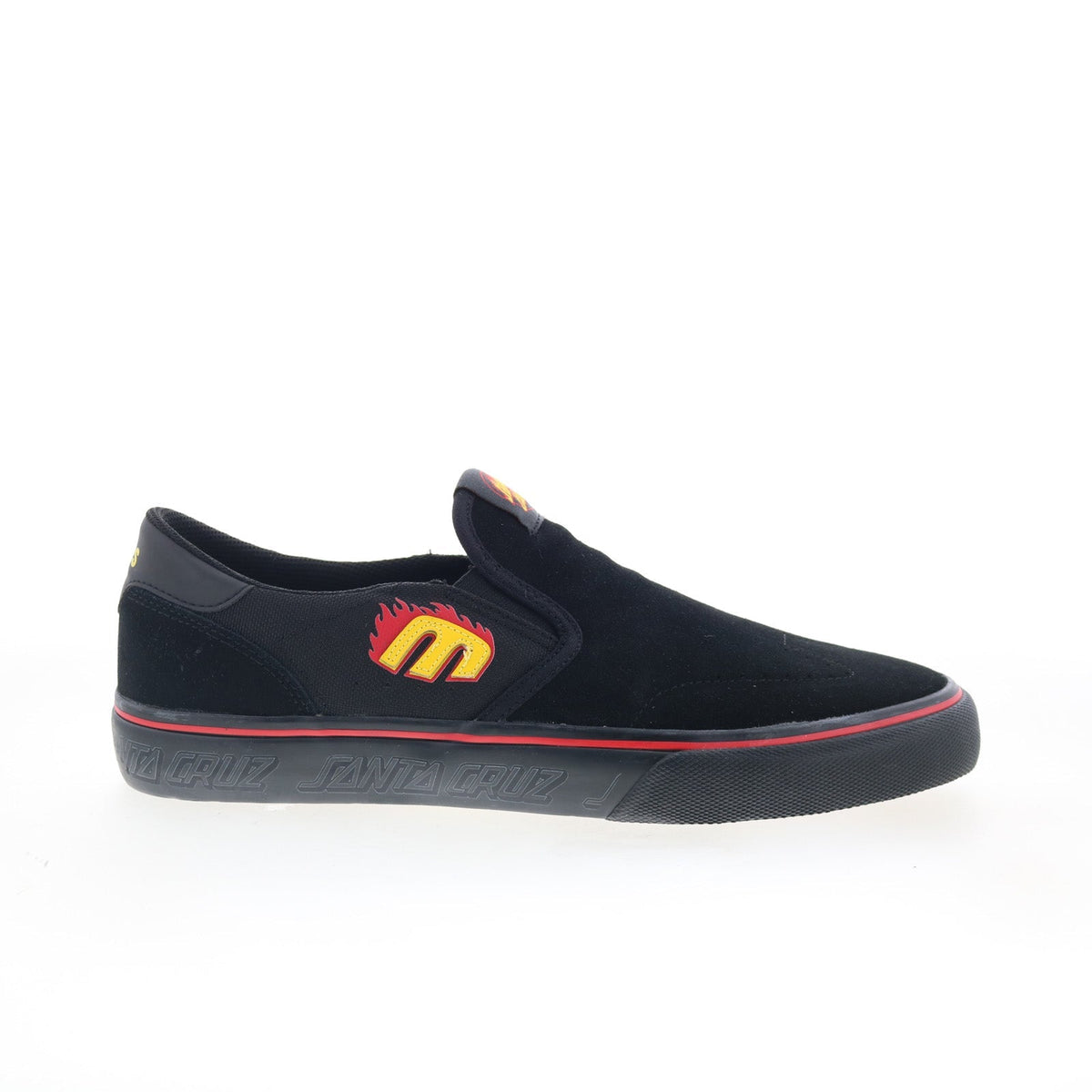 Etnies LO-Cut Slip X Santa Cruz Mens Black Skate Inspired Sneakers Shoes