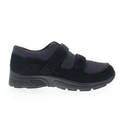 Drew Win 44001-19 Mens Black Wide Suede Lifestyle Sneakers Shoes