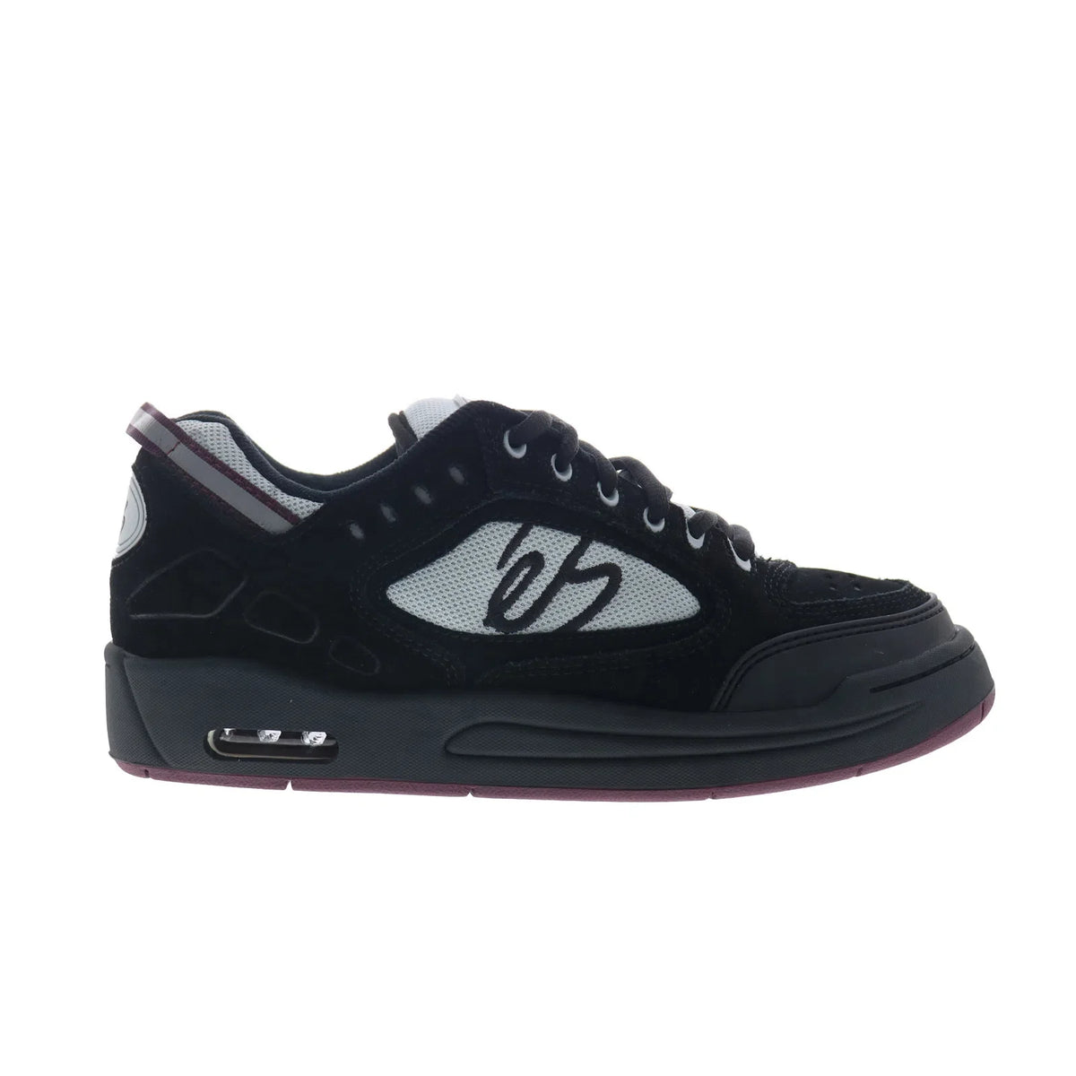 ES Creager 5102000062597 Mens Black Suede Skate Inspired Sneakers Shoes