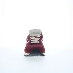 New Balance 574 U574RBK Mens Red Suede Lace Up Lifestyle Sneakers Shoes