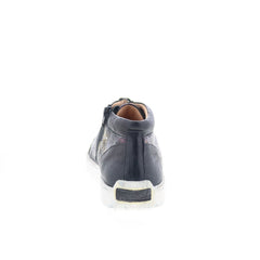 Think! Turna 84047-09 Womens Black Leather Lifestyle Sneakers Shoes