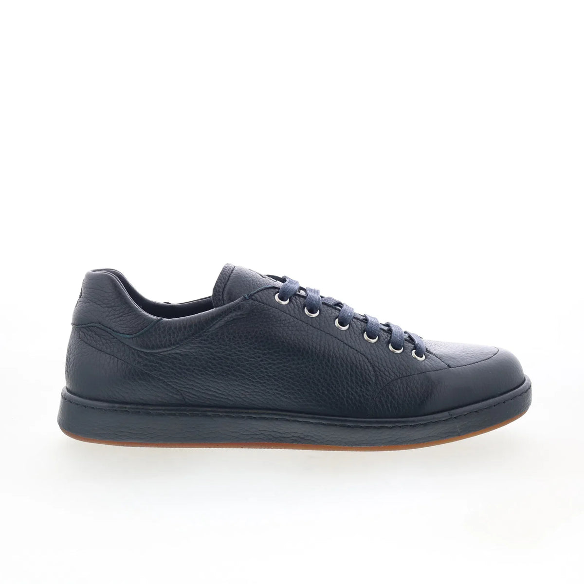 Di Bianco Arsoli Mens Blue Leather Lace Up Lifestyle Sneakers Shoes