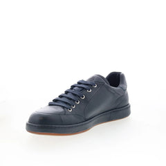 Di Bianco Arsoli Mens Blue Leather Lace Up Lifestyle Sneakers Shoes