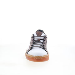 Di Bianco Binetto Mens White Leather Lace Up Lifestyle Sneakers Shoes