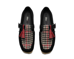Clarks Wallabee T Bar "Black Tweed Combination"