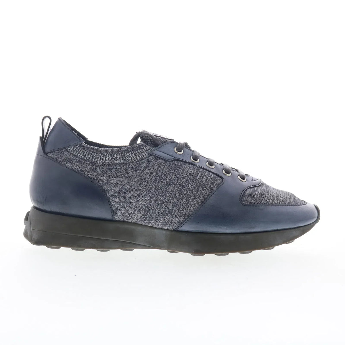 Di Bianco Forza Mens Gray Leather Lace Up Lifestyle Sneakers Shoes