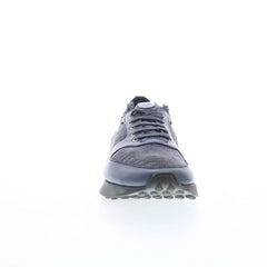 Di Bianco Forza Mens Gray Leather Lace Up Lifestyle Sneakers Shoes