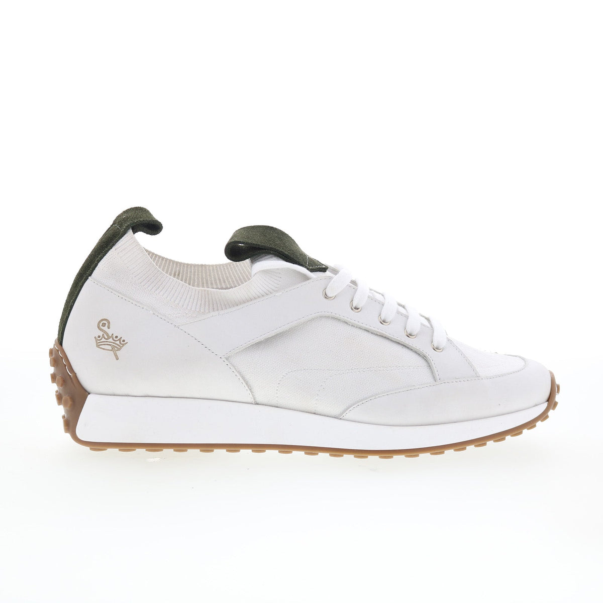 Pastori by Di Bianco Gratain Mens White Leather Lifestyle Sneakers Shoes