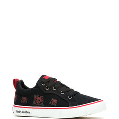 Harley-Davidson Torland D84003 Womens Black Canvas Lifestyle Sneakers Shoes