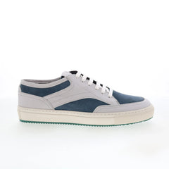 Pastori by Di Bianco Otho Mens Gray Leather Lace Up Lifestyle Sneakers Shoes