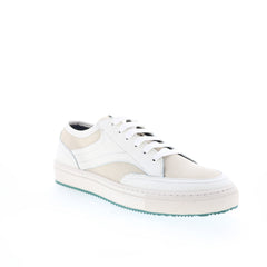 Pastori by Di Bianco Otho Mens White Leather Lifestyle Sneakers Shoes