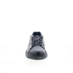 Di Bianco Rippel Cerato Mens Black Leather Lace Up Lifestyle Sneakers Shoes