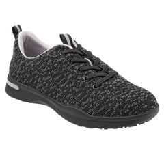 Softwalk Sampson S1713-099 Womens Black Leather Lifestyle Sneakers Shoes