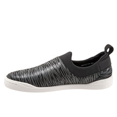 Softwalk Maya S2154-901 Womens Black Leather Lifestyle Sneakers Shoes