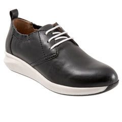 Softwalk Inez S2169-001 Womens Black Wide Leather Lifestyle Sneakers Shoes