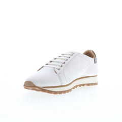 Di Bianco SB307 Mens White Leather Lace Up Lifestyle Sneakers Shoes