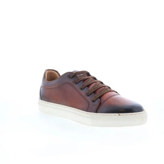 Di Bianco SB646 Mens Brown Leather Lace Up Lifestyle Sneakers Shoes