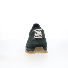Di Bianco Sondrio Mens Green Suede Lace Up Lifestyle Sneakers Shoes