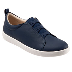 Trotters Avrille T2051-400 Womens Blue Wide Lifestyle Sneakers Shoes