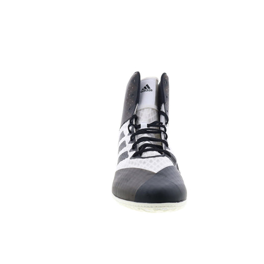 Adidas Mat Wizard 4 AC6974 Mens White Canvas Lace Up Athletic Wrestling Shoes