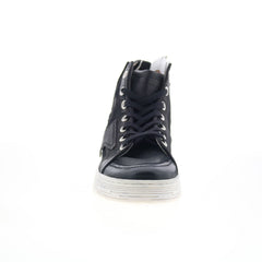 A.S. 98 Adler Womens Black Leather Lace Up Lifestyle Sneakers Shoes