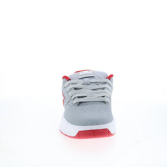 DC Central ADYS100551-GRF Mens Gray Leather Skate Inspired Sneakers Shoes