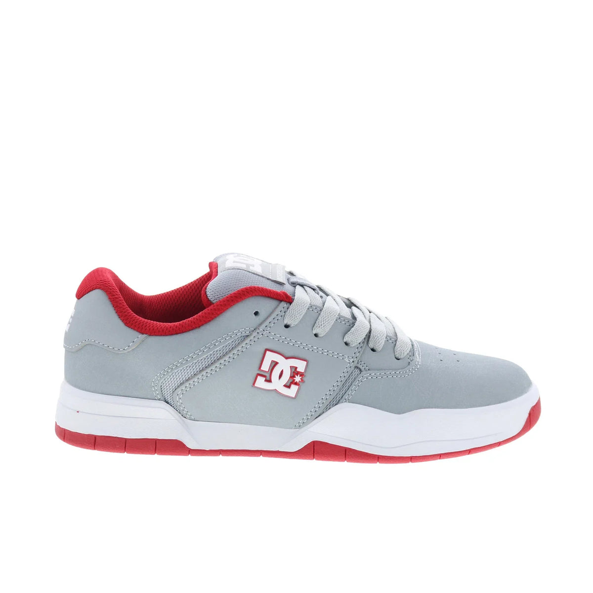 DC Central ADYS100551-GRF Mens Gray Leather Skate Inspired Sneakers Shoes