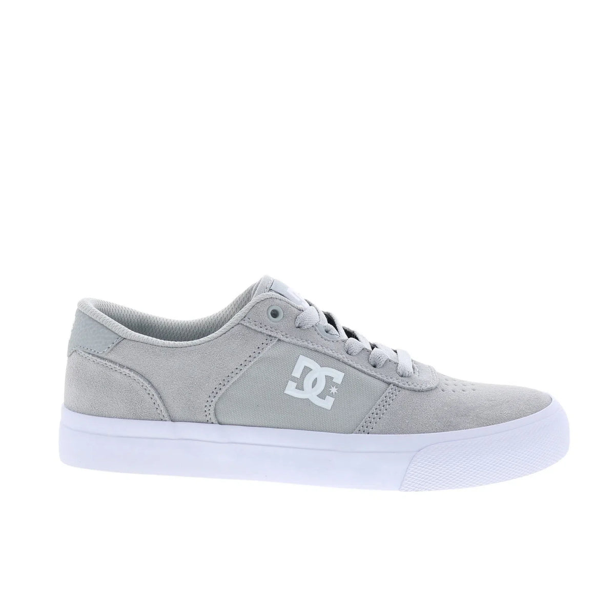 DC Teknic ADYS300763-GRW Mens Gray Suede Skate Inspired Sneakers Shoes