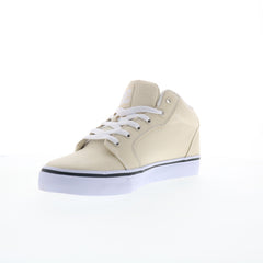 DC Anvil Mid ADYS300788-CRE Mens Beige Canvas Skate Inspired Sneakers Shoes