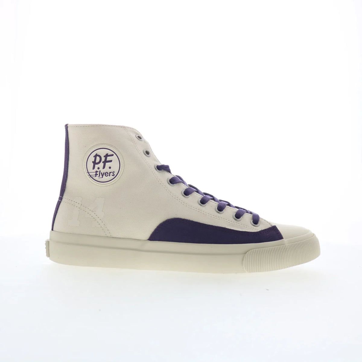 PF Flyers All-American HI AA25H1DV Mens White Lifestyle Sneakers Shoes