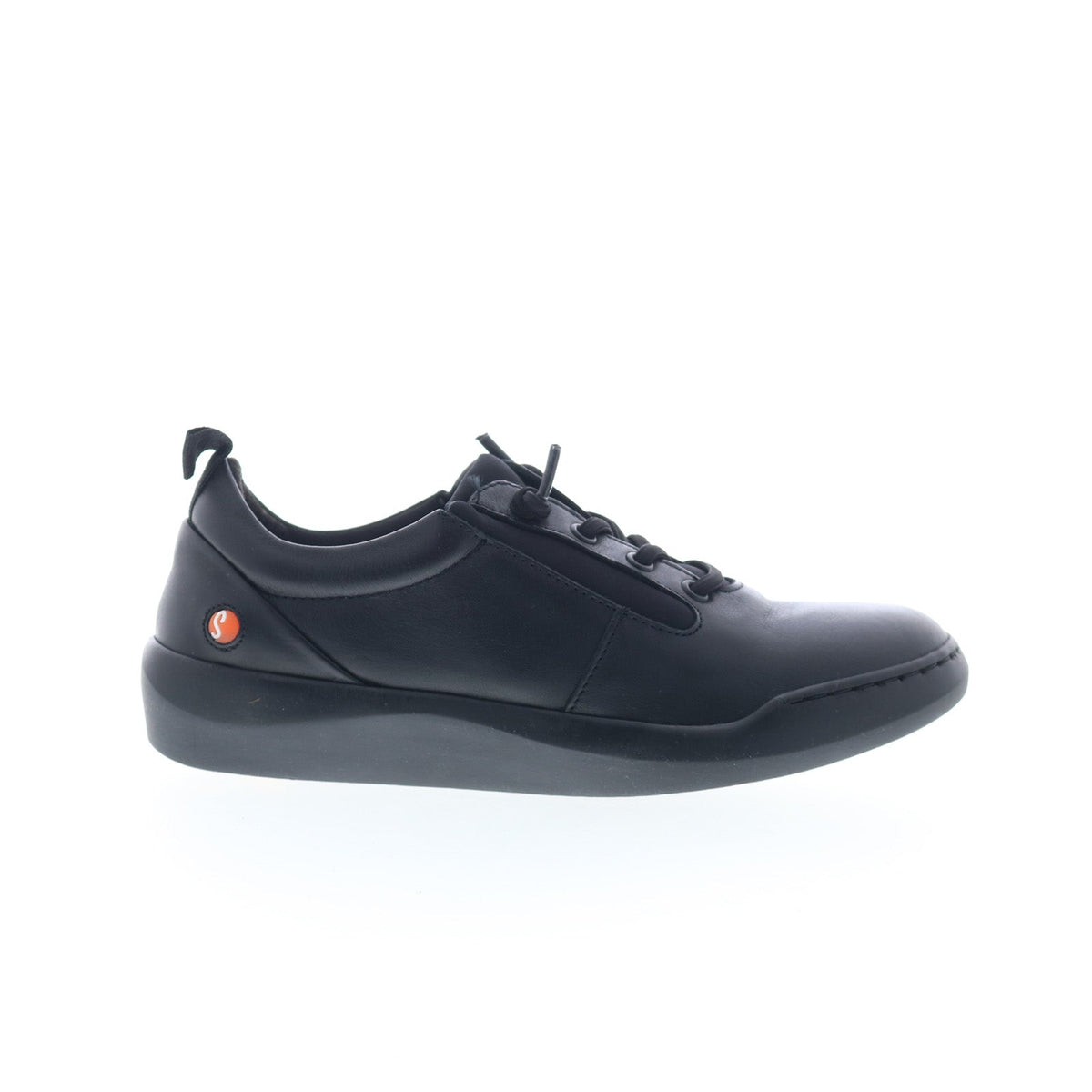 Softinos Bann BANN730SOF-000 Womens Black Leather Lifestyle Sneakers Shoes