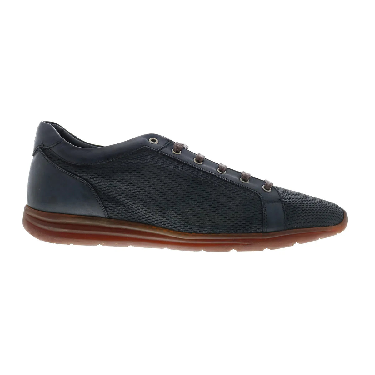 Di Bianco Bitetto Mens Gray Leather Lace Up Lifestyle Sneakers Shoes