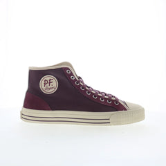 PF Flyers Center HI Vintage Mens Red Leather Lifestyle Sneakers Shoes