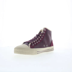 PF Flyers Center HI Vintage Mens Red Leather Lifestyle Sneakers Shoes