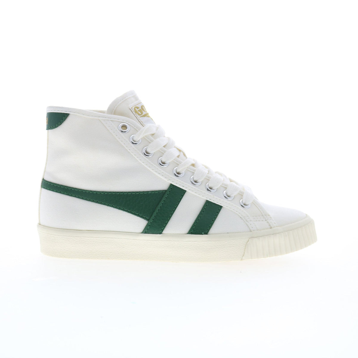 Gola Tennis Mark Cox High CLB093 Womens White Canvas Lifestyle Sneakers Shoes