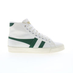 Gola Tennis Mark Cox High CLB093 Womens White Canvas Lifestyle Sneakers Shoes