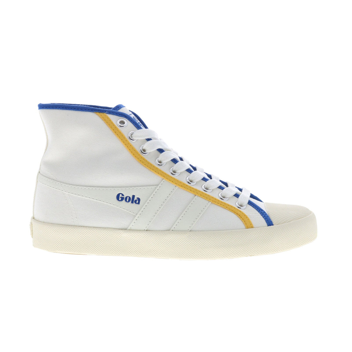 Gola Coaster Smash High CLB391 Womens White Canvas Lifestyle Sneakers Shoes