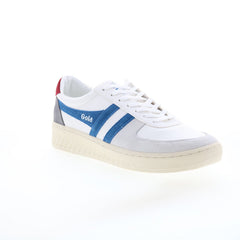 Gola Grandslam Trident CMA415 Mens White Suede Lifestyle Sneakers Shoes