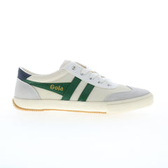 Gola Badminton Mesh CMB321 Mens White Leather Lifestyle Sneakers Shoes