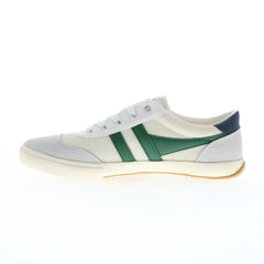 Gola Badminton Mesh CMB321 Mens White Leather Lifestyle Sneakers Shoes