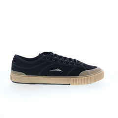 Lakai Conrad Elite Mens Black Suede Lace Up Skate Inspired Sneakers Shoes