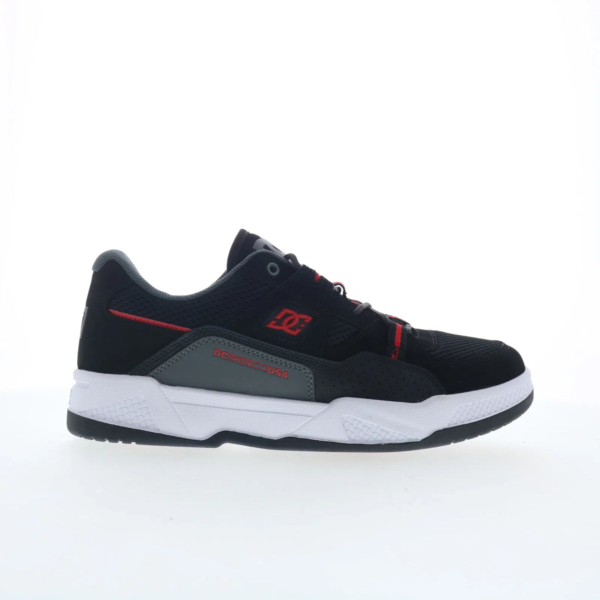 DC Construct DC01659061-BLKRED Mens Black Skate Inspired Sneakers Shoes