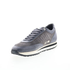 Di Bianco Daytona Mens Gray Suede Lace Up Lifestyle Sneakers Shoes