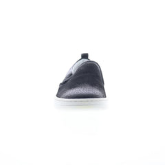 Miz Mooz Emersen Womens Black Leather Slip On Lifestyle Sneakers Shoes