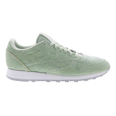 Reebok Eames Classic Leather Mens Green Leather Lifestyle Sneakers Shoes
