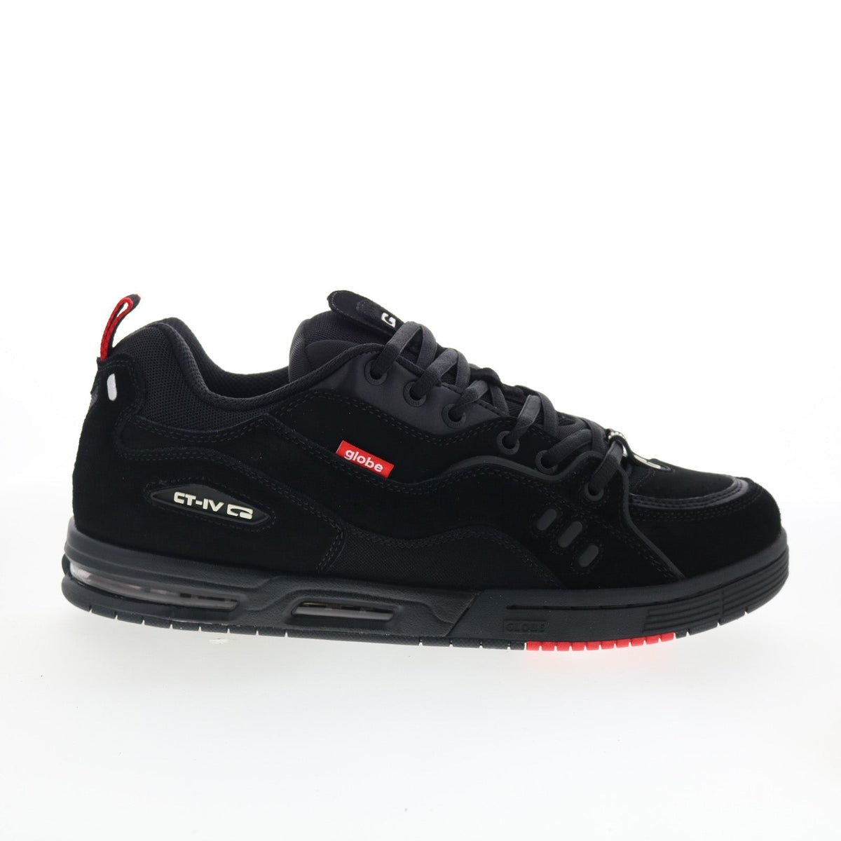 Globe CT-4 GBCT4 Mens Black Suede Lace Up Skate Inspired Sneakers Shoes