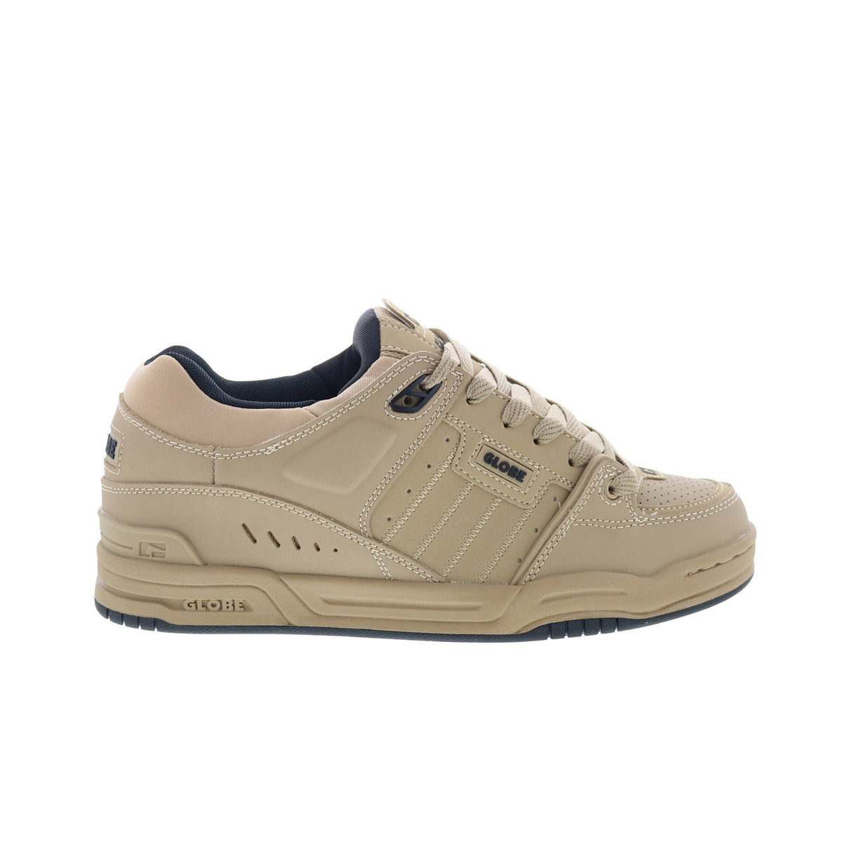 Globe Fusion GBFUS Mens Brown Leather Lace Up Skate Inspired Sneakers Shoes