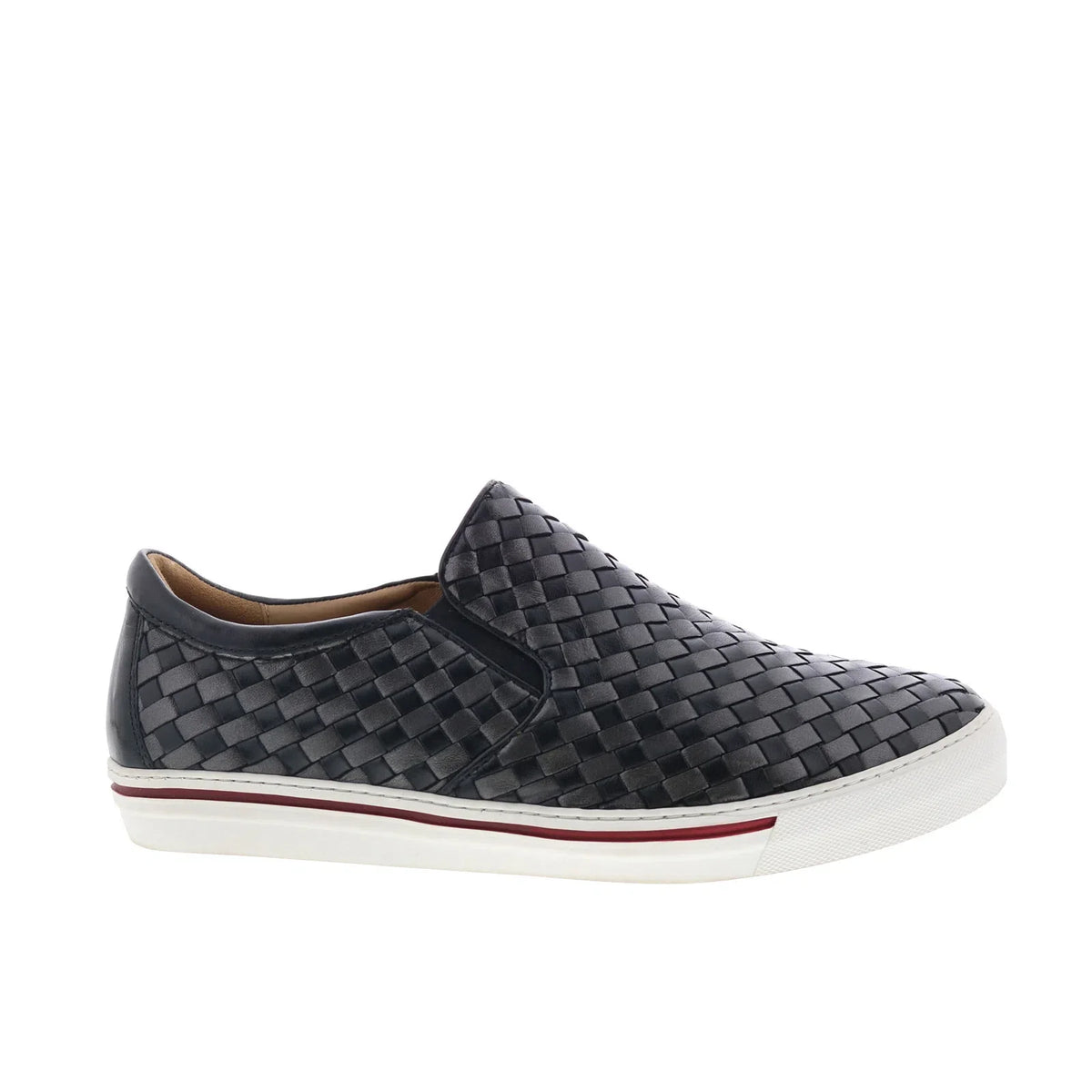 Robert Zur James True Glove Mens Black Leather Slip On Lifestyle Sneakers Shoes