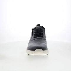 Rockport Jeffson RMJEFFSON Mens Black Wide Leather Lifestyle Sneakers Shoes